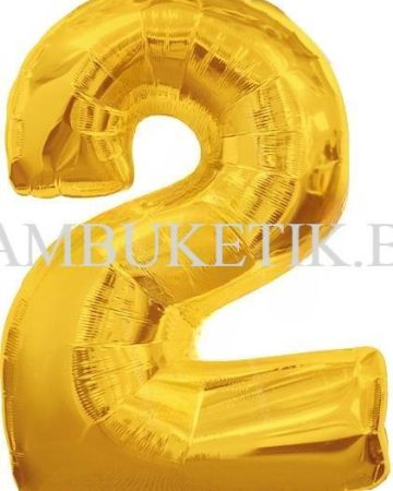 Золотая цифра "2"