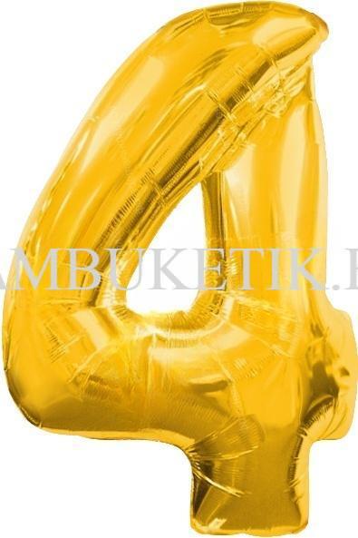 Золотая цифра "4"